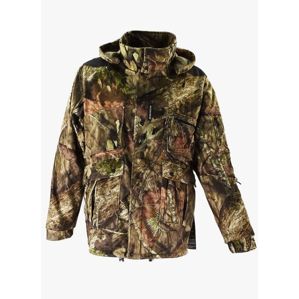 River’s West Ranger Mossy Oak Country fleece Hunter fisherman jacket coat sz Med